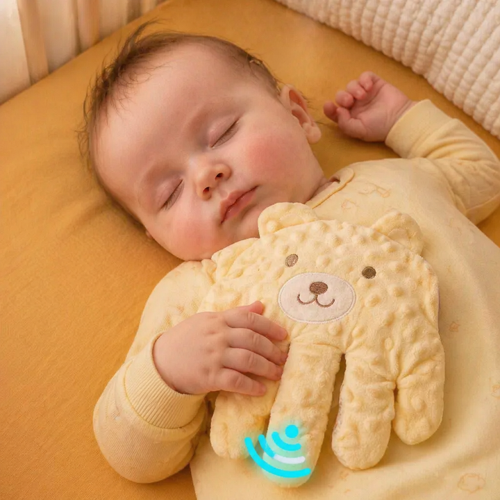 Diese Baby Einschlafhilfe bringt Ruhe ins Elternhaus, indem sie Neugeborenen zu besserem, selbstständigem Schlaf verhilft.