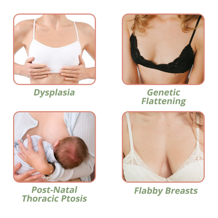 Hochwertige Brustpflege-Pflaster für Damen, angereichert mit Peptiden für effektive Hautstraffung.