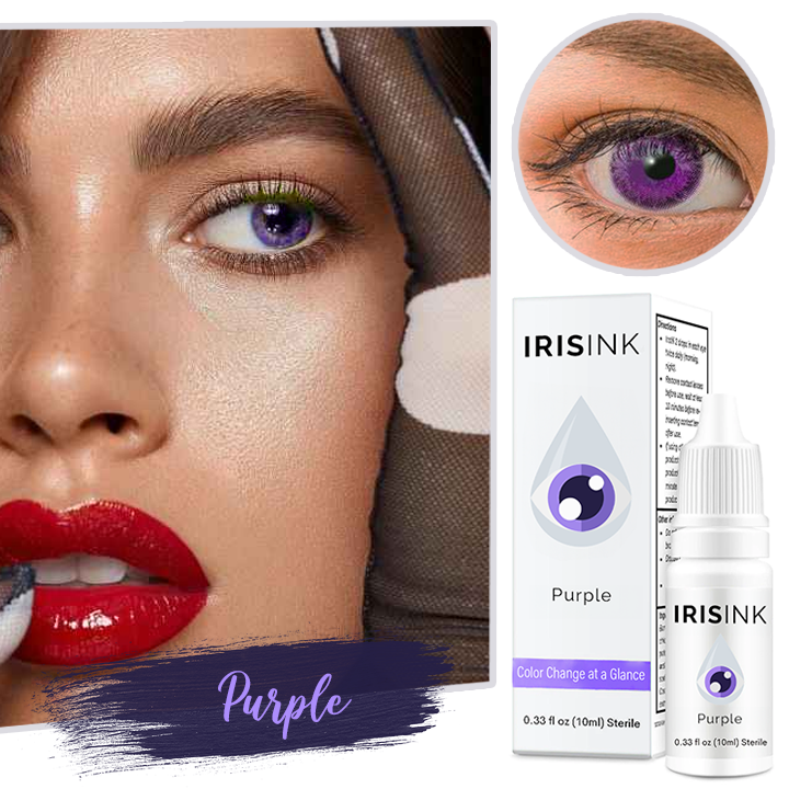 Augentropfen mit Iris-Farbwechsler-Effekt. Feuchtigkeit für die Augen, Schönheit & ein Farb-Effekt, vegan.