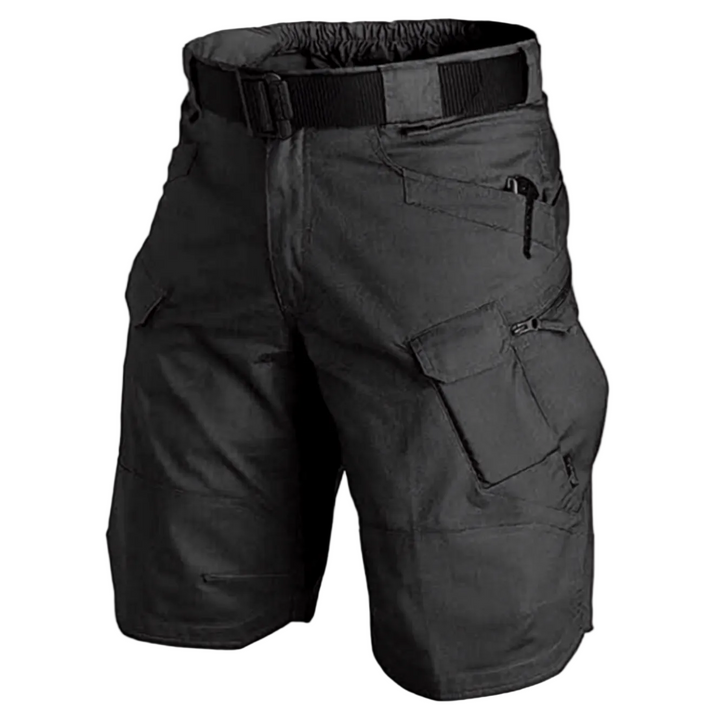 Herren Tactical Shorts in Beige, robust & wasserabweisend für Outdoor, Wandern & Freizeitaktivitäten.