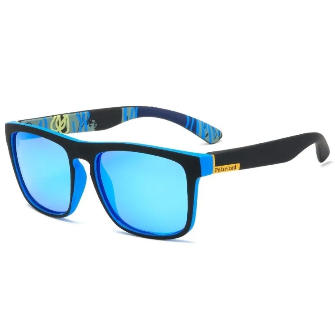 Unisex Retro-Sonnenbrille, quadratisch, polarisiert, UV400 Schutz für stilvollen Sommer.