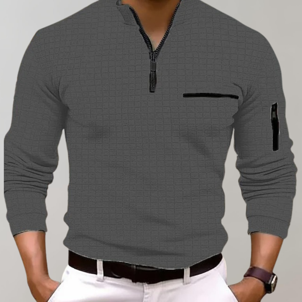 Vielseitiges Herren Poloshirt für den Alltag. Komfortable Freizeitbekleidung, auch sportlich tragbar.