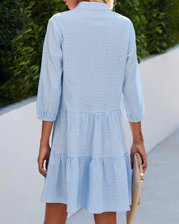 Bequemes Damen Polokleid mit schmeichelnder Bauchbedeckung, ideal als Freizeit- oder Tageskleid.