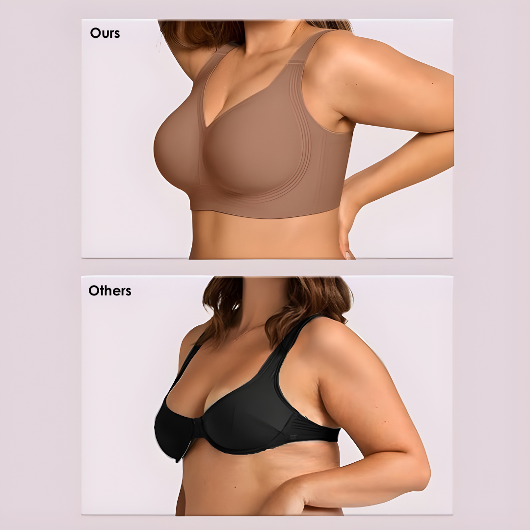 Dieser bügellose Damen BH mit Gelstreifen sorgt für hohen Komfort, sanften Halt und eine schöne Silhouette.