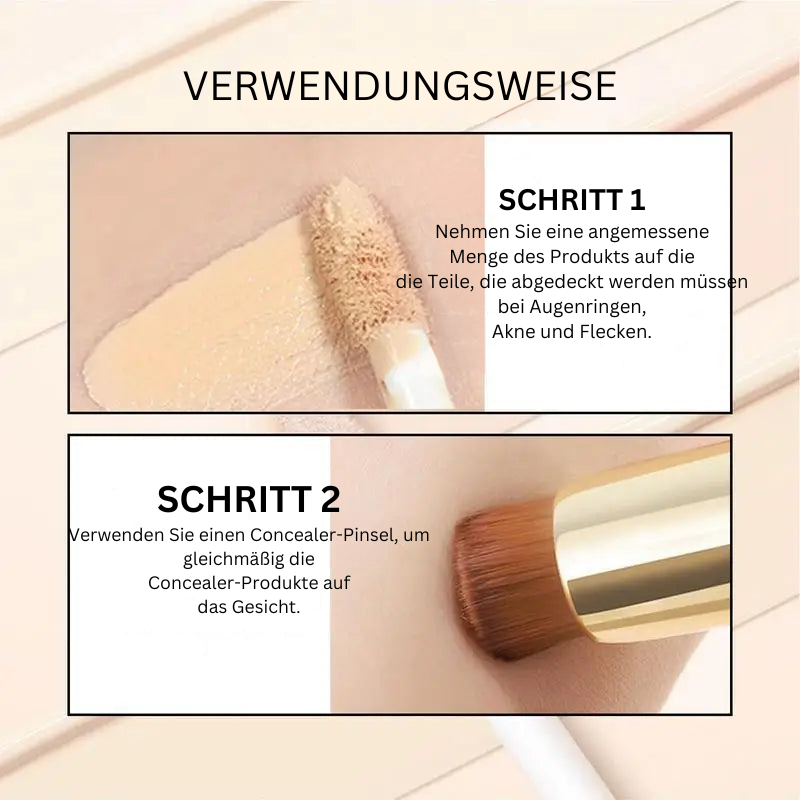 Hochwertige Farbwechsel Foundation & Concealer für Damen. Sorgt für Glow & mittlere Deckkraft. Beauty Must-have.