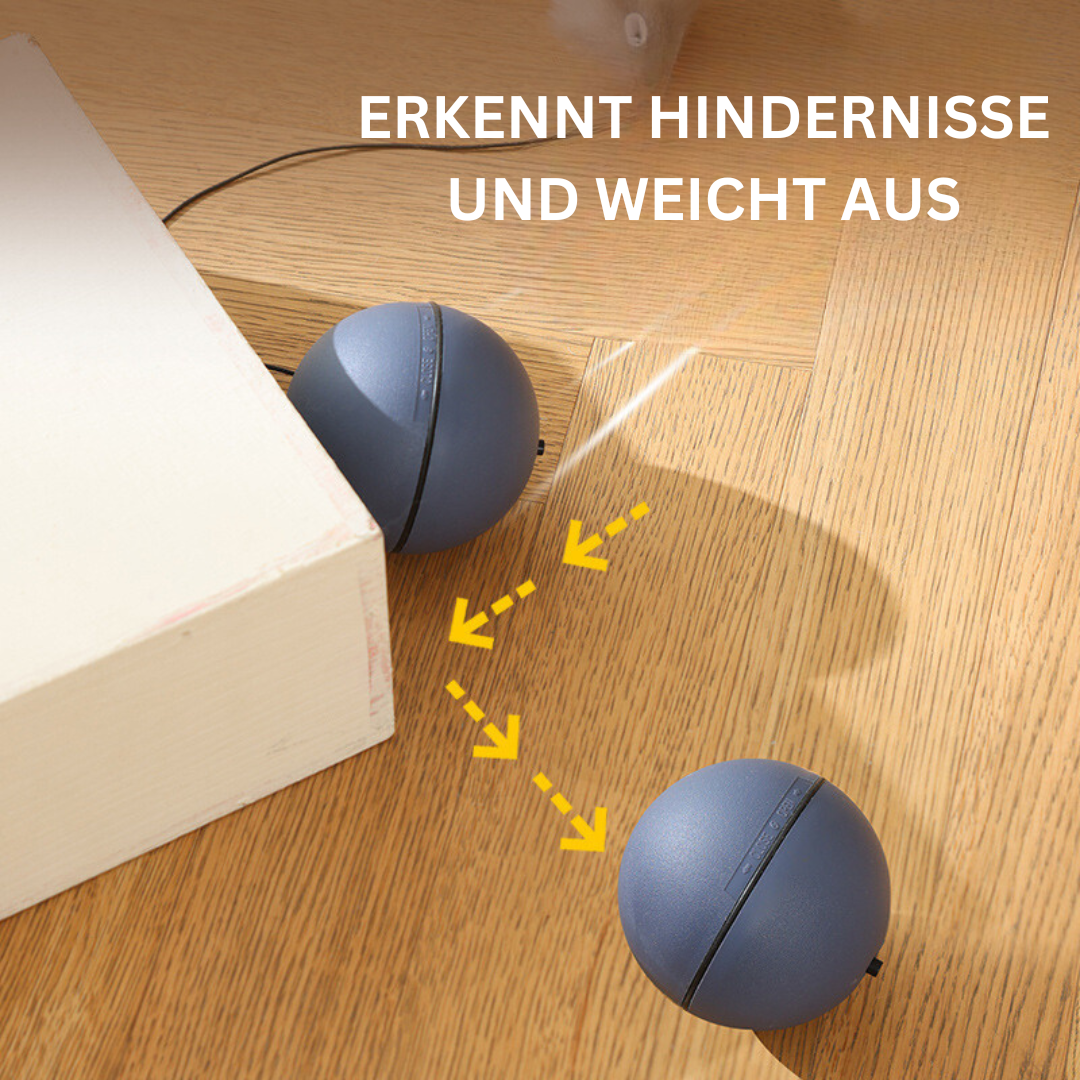 Automatischer Turboball mit Schwanz für Katzen: Robustes interaktives Spielzeug, das Langeweile vertreibt.