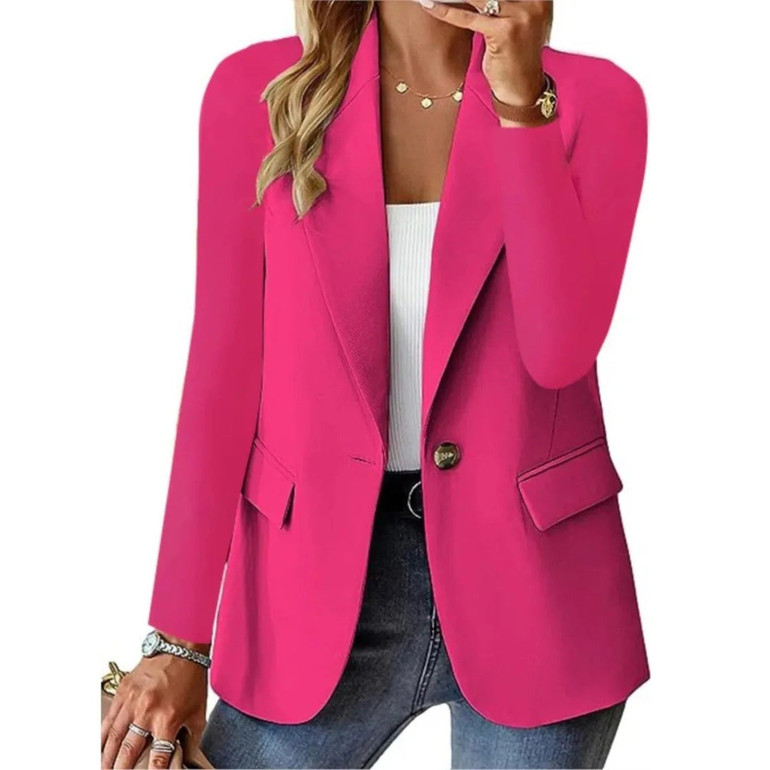 Eleganter taillierter Damen Blazer für Business & Freizeit. Figurbetonter Damensakko, vielseitig.