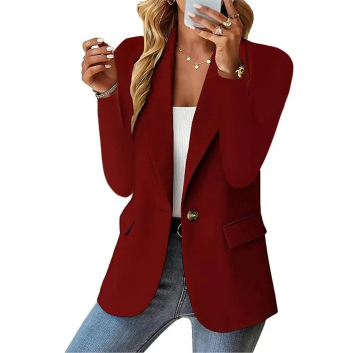 Figurbetonter Damen Business Blazer, tailliert geschnitten. Ideal für Büro, Meetings und Freizeit-Looks.