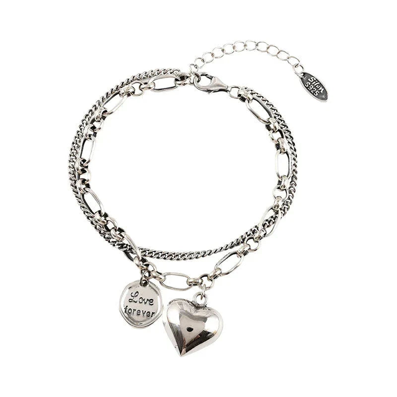 Edles Duo Damenarmband aus 925er Silber. Verstellbares Silberarmband mit elegantem Design für stilvolle Frauen.