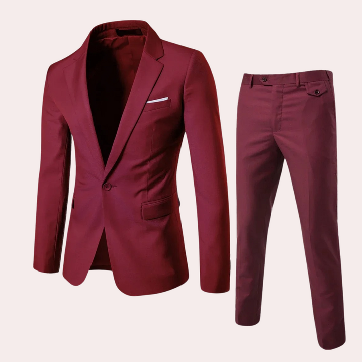 Vielseitiger Herrenanzug, bequem und schick. Geeignet als Businessanzug, Hochzeitsanzug oder für stilvolle Abendgarderobe.