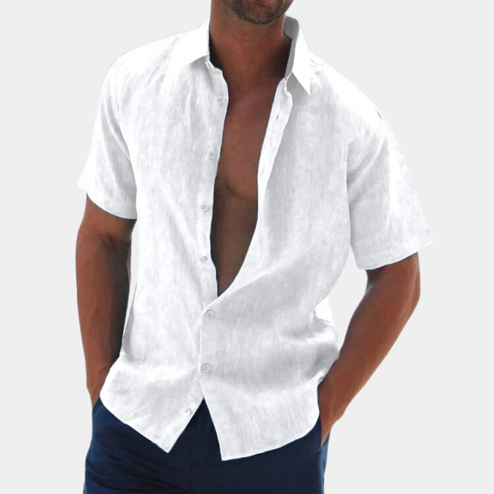 Vielseitiges Herren Kurzarmhemd. Leichtes, atmungsaktives Freizeithemd für Frühling/Sommer & Business Casual.
