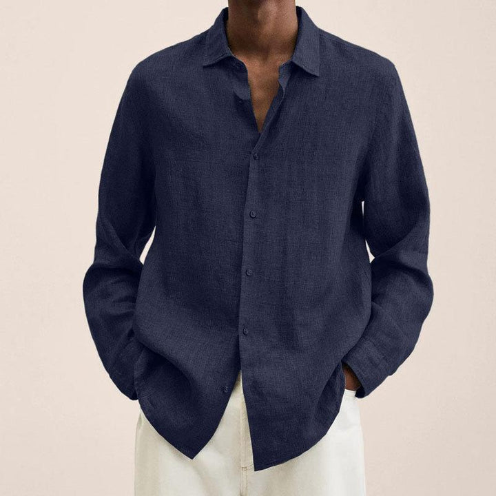 Herren Langarmhemd Finn, klassisches Button-up-Hemd, ideal für Business & Freizeit. Vielseitig & modern.