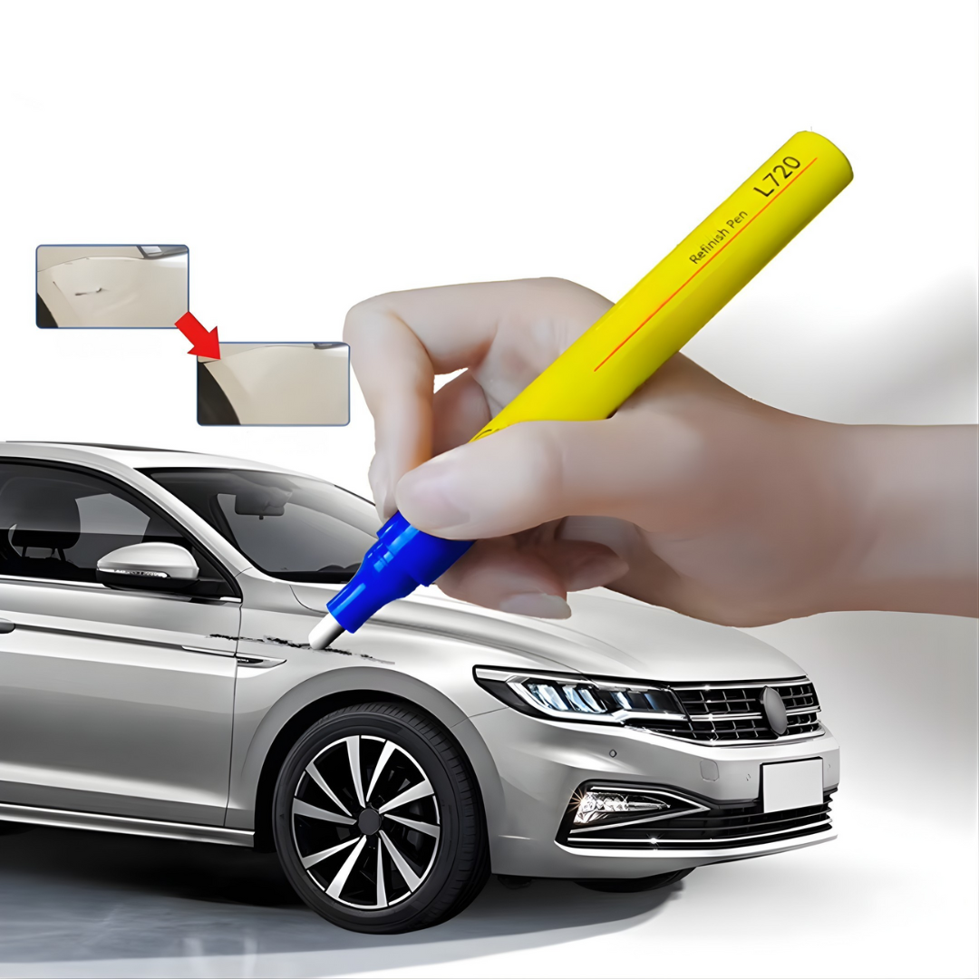 Einfache Anwendung des Autolack Reparaturstifts zur Beseitigung von Kratzern und Rostschutz am Fahrzeuglack.