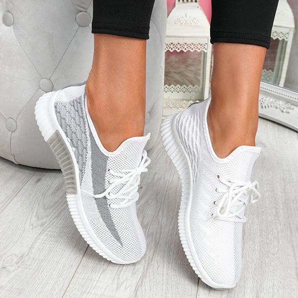 Stützende Damen Keilschuhe, bequeme Sneaker mit Dämpfung für ganztägigen Komfort. Perfekte Alltagsschuhe.