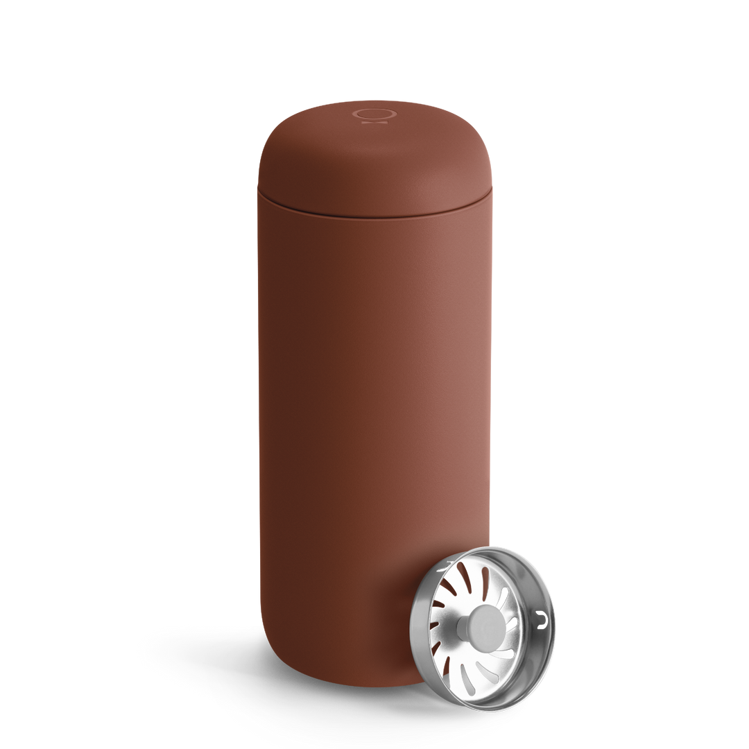 Großer 473ml Edelstahl-Kaffeebecher, vakuumisoliert, ideal für lange Reisen & Ausflüge.