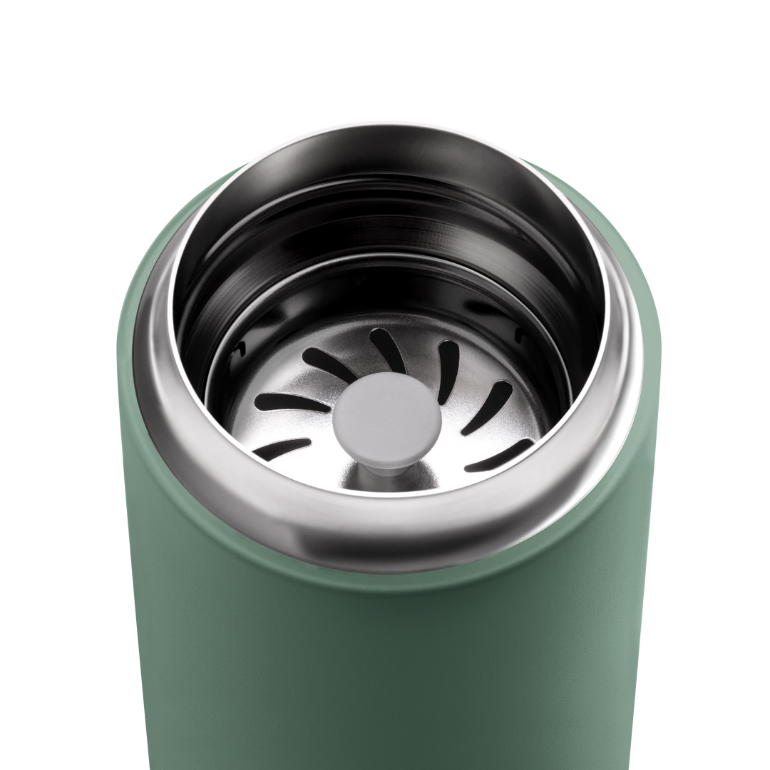 Umweltfreundlicher BPA-freier Thermobecher aus Edelstahl, 354ml/473ml, für Kaffee/Tee unterwegs.