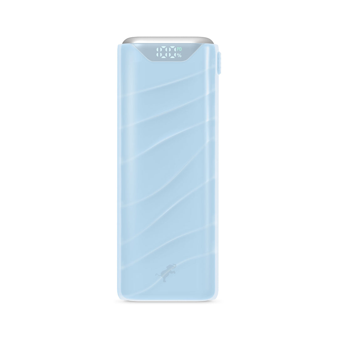 Mobile Ladestation: 10.000 mAh Powerbank mit USB-C Kabel. Perfekt für Smartphone-Notfälle.
