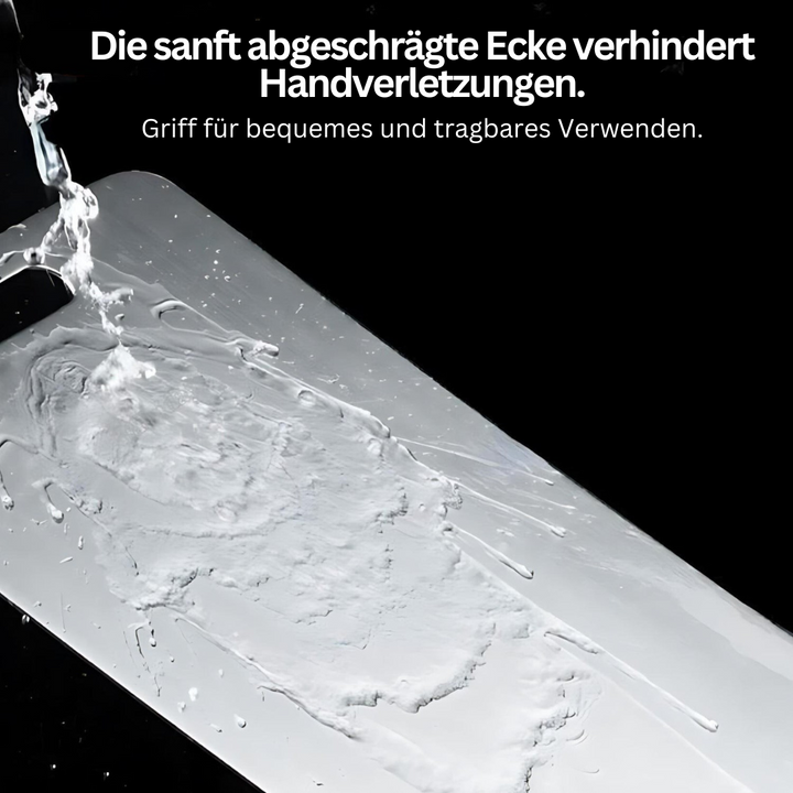 Hochwertiges Edelstahl-Schneidebrett für Profis und Hobbyköche, schützt Arbeitsflächen hygienisch.