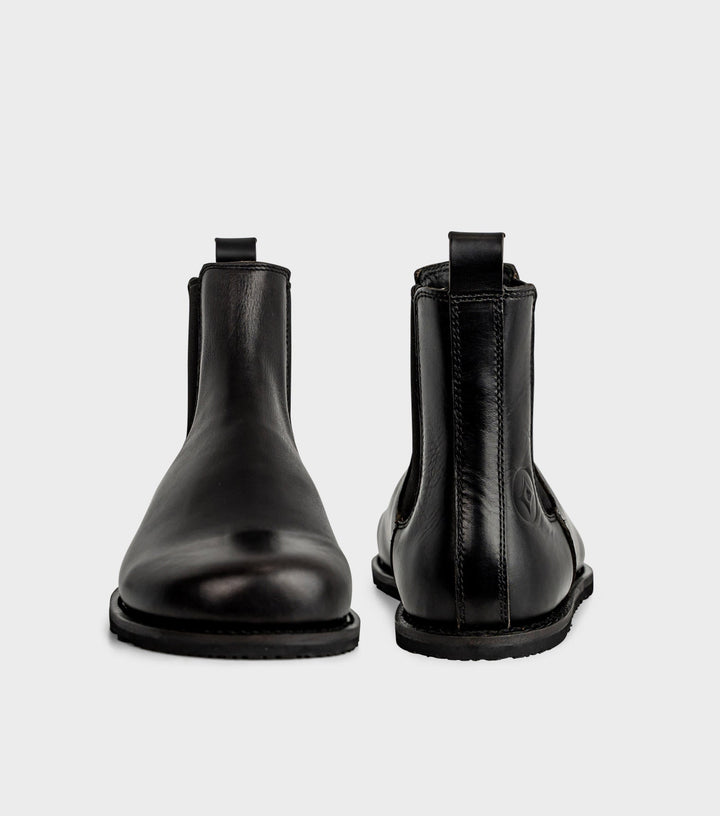 Bequeme Unisex Barfuß-Stiefeletten im Chelsea-Stil für natürliche Fußfreiheit und hohen Tragekomfort im Alltag.