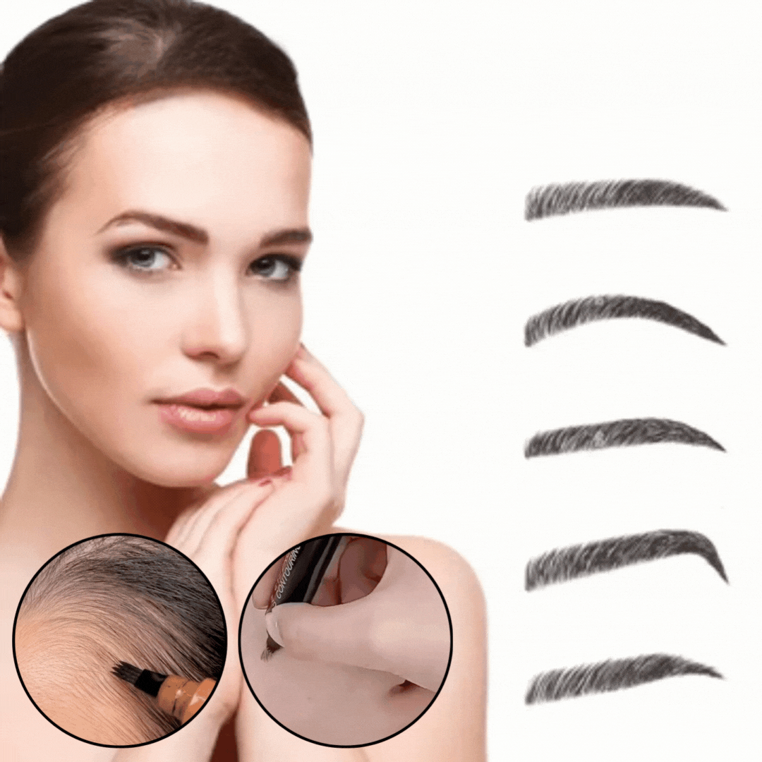Kosmetik-Augenbrauenstift für präzises Microblading. Wasserfestes, langanhaltendes Make-up für Damen-Augenbrauen.