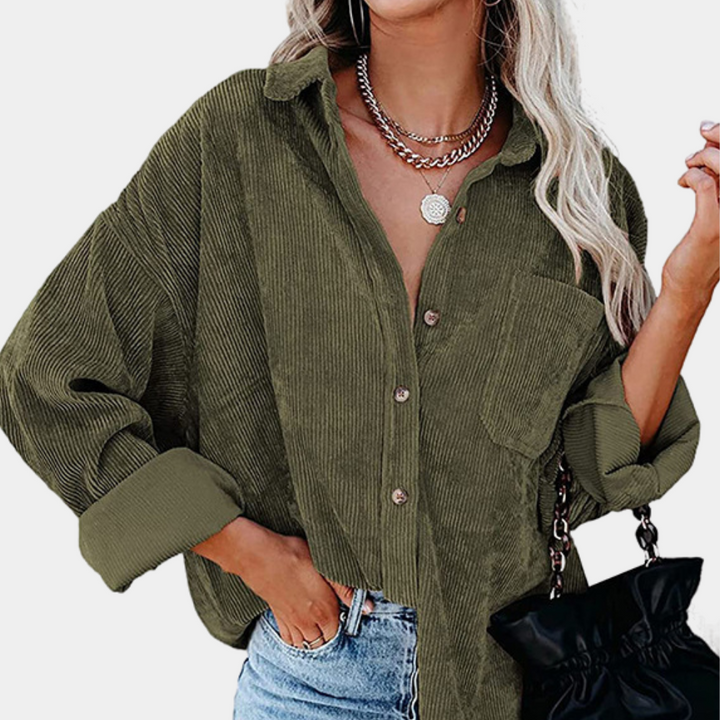 Modische Damen Cordjacke für Frauen, stilvoll & elegant. Ideale Freizeit- & Übergangsjacke, vielseitig kombinierbar.