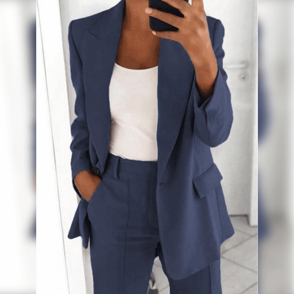 Damen Blazer in zeitlosem Design, ideal für den eleganten Business Look & professionelle Bürokleidung. Komfortabel.