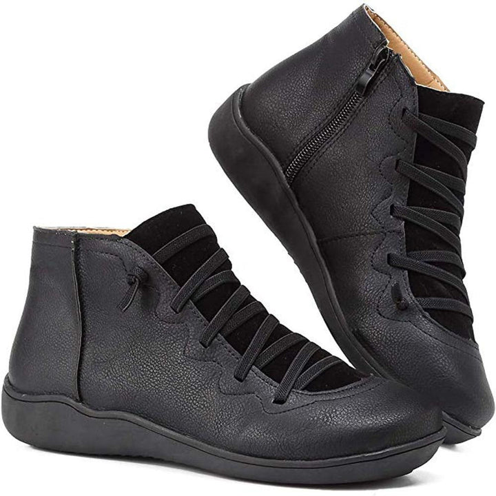 Modische Damen Stiefelette, orthopädisch und atmungsaktiv, mit Komfort-Sohle für den Alltag.