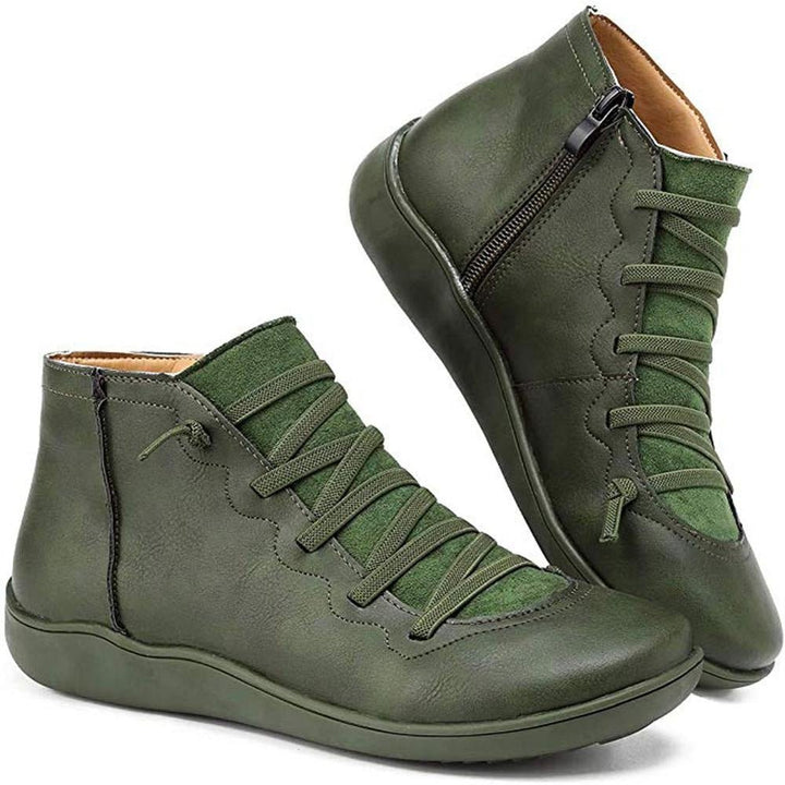 Hochwertige Damen Winterschuhe: Orthopädische Stiefelette, rutschfest und atmungsaktiv für Komfort.