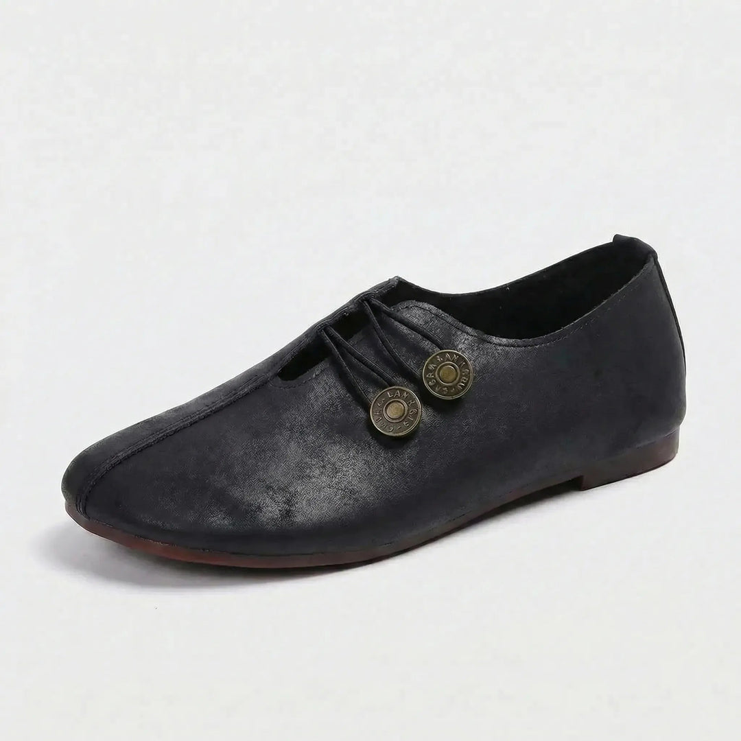 Bequeme flache Damenschuhe für eleganten Minimal-Look. Ideale Komfortschuhe für Business Casual und Freizeit.