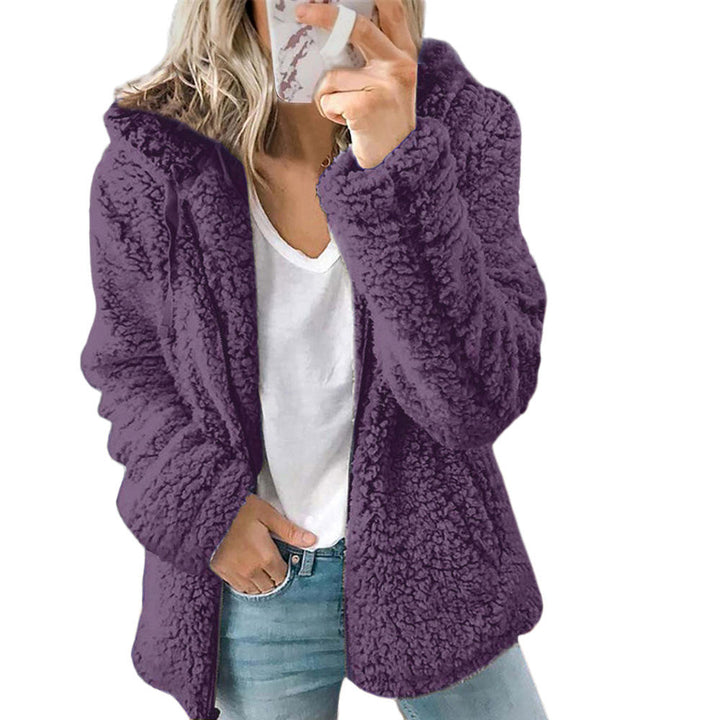 Kuscheliger & warmer Damen Teddy-Mantel für Herbst & Winter. Stylische Oberbekleidung, perfekt für kalte Tage.