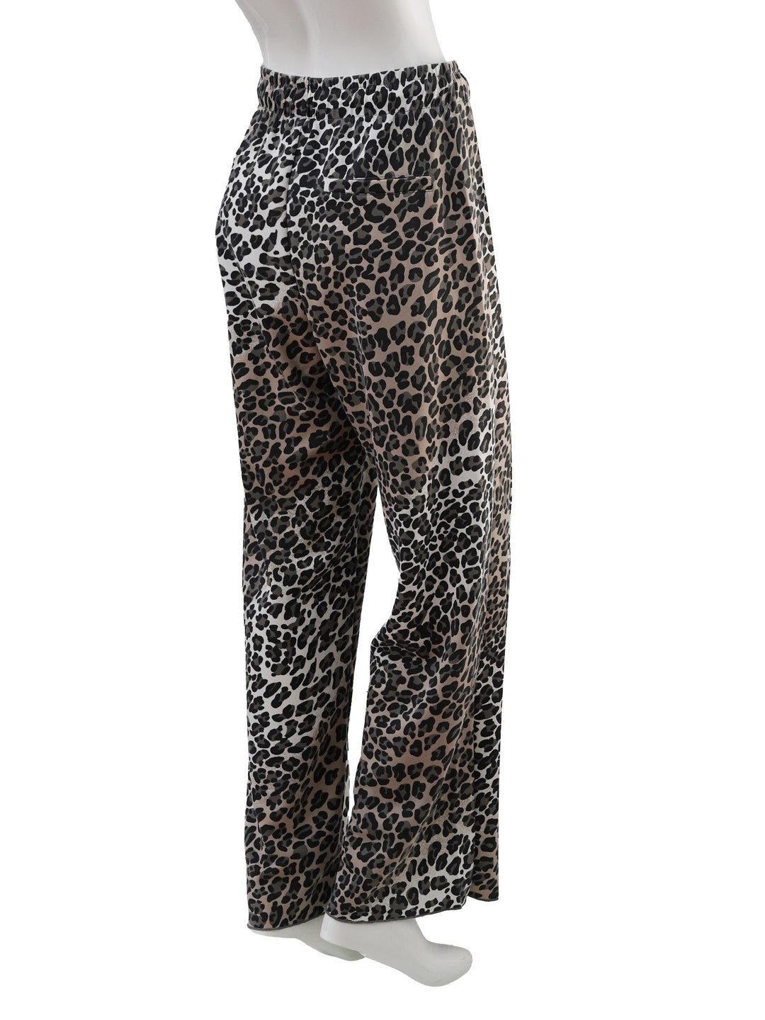 Locker geschnittene Damen Jogginghose mit stilvollem Leo-Print. Bequeme Freizeithose für viele Anlässe.