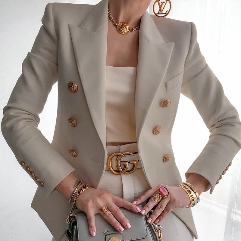 Modischer Damen Blazer, Jacke für Damen, eleganter Schnitt, ideal für Casual Chic & Büro.