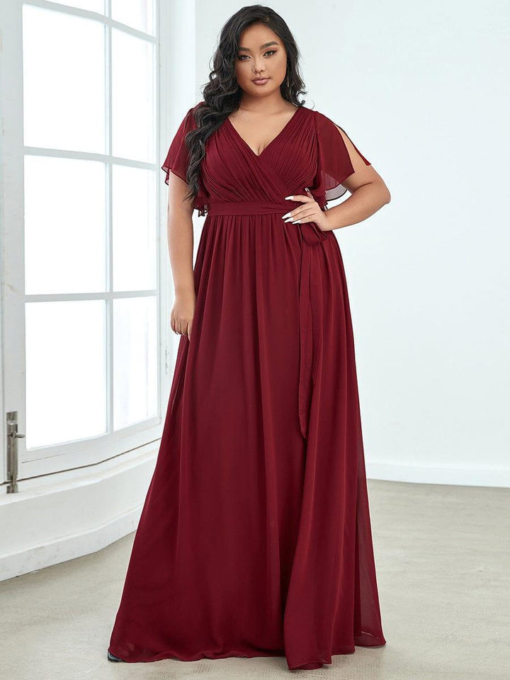 Stilvolles mintgrünes Maxikleid A-Linie, für Damen, festlich, für Brautjungfern.