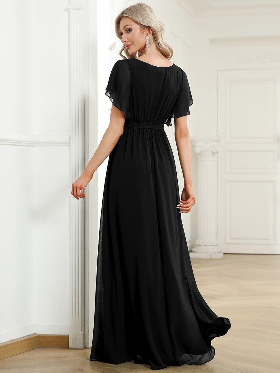 Mintgrünes Damen Maxikleid A-Linie, festlich, für Hochzeiten & Gala.