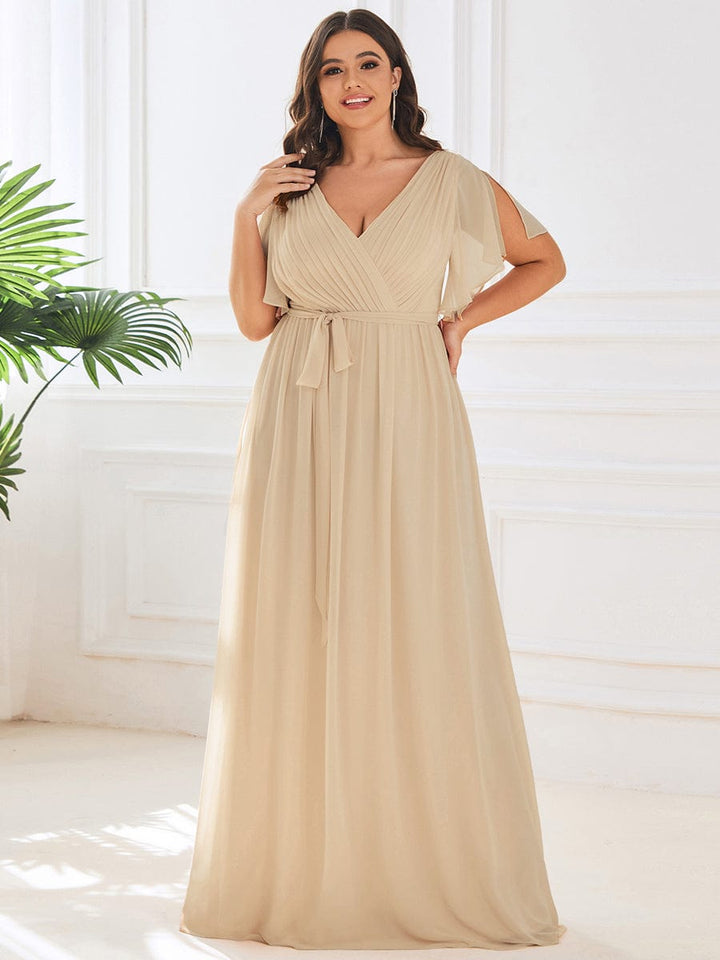 Stilvolles schwarzes Damenkleid A-Linie, Maxilänge, für Brautjungfern & Gala.