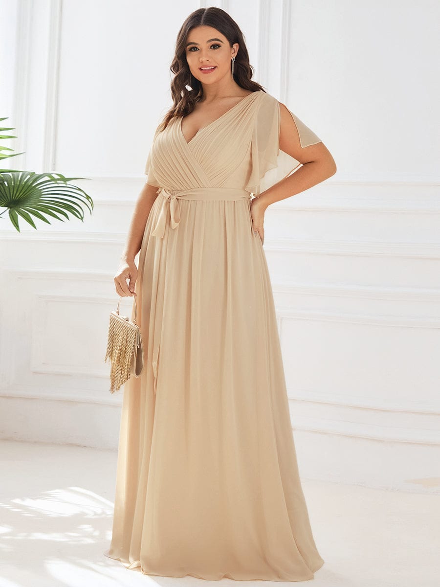 Stilvolles schwarzes Abendkleid A-Linie, Maxilänge, für Brautjungfern & Hochzeiten.