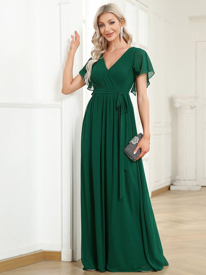 Mintgrünes A-Linie Abendkleid, elegant, für Hochzeitsgäste & Brautjungfern.