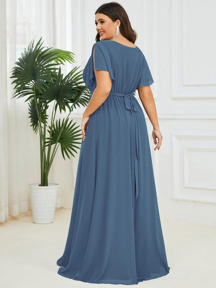 Elegantes mintgrünes A-Linie Abendkleid, für Hochzeiten & Brautjungfern.