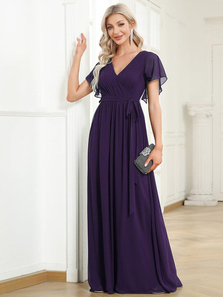 Stilvolles mintgrünes Damenkleid A-Linie, Maxilänge, für Brautjungfern & Gala.