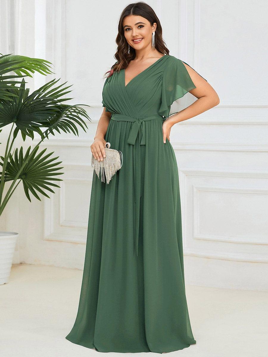 Maxikleid schwarz, A-Linie, V-Ausschnitt, elegant, für Damen & Hochzeitsgäste.