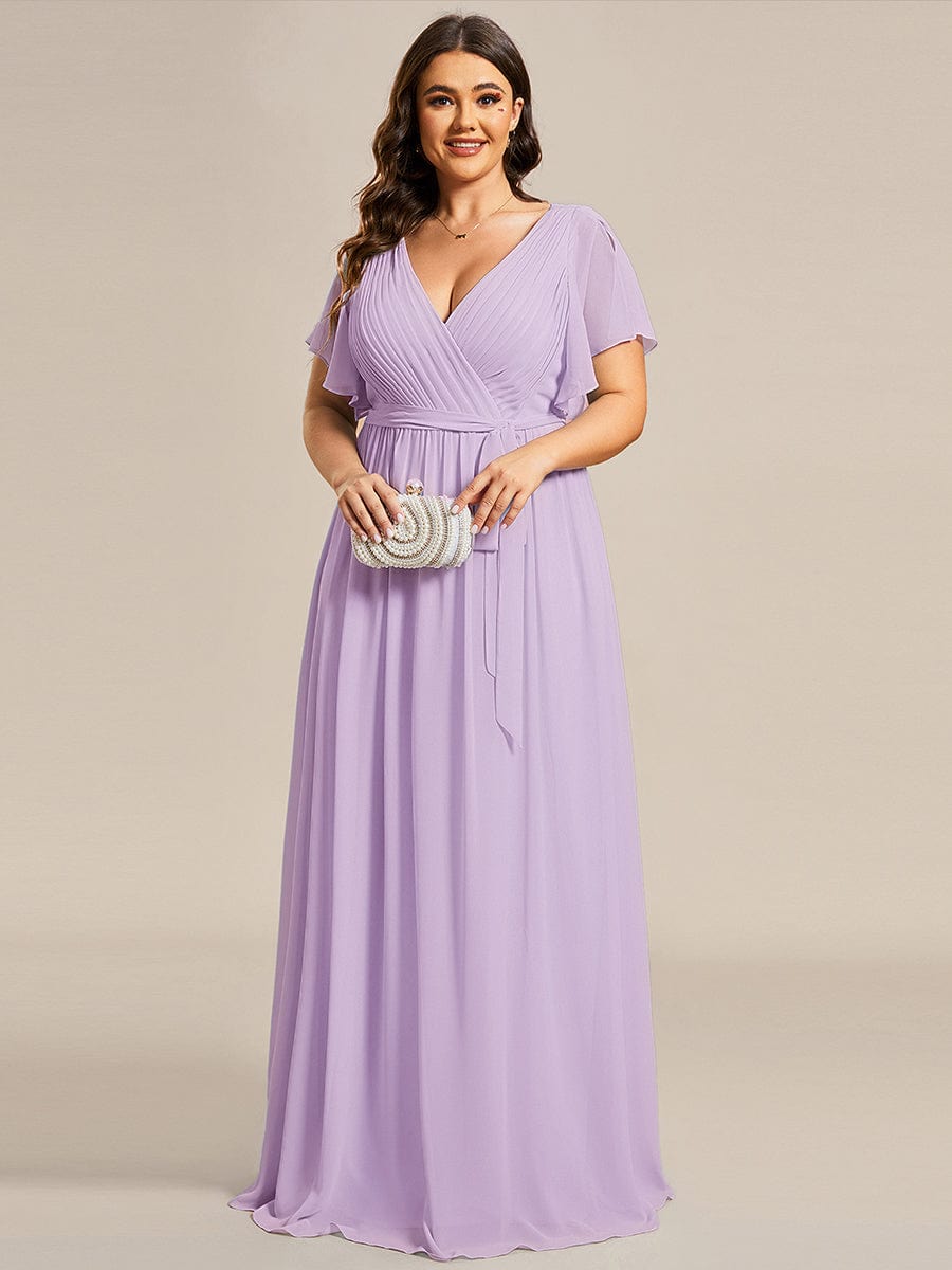 Schwarzes Maxikleid A-Linie, elegant, Flügelärmel, für Hochzeitsgäste & Abendmode.