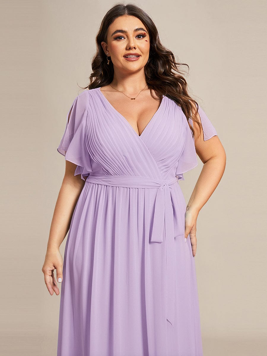 Elegantes schwarzes A-Linie Abendkleid für Gala & Hochzeiten, mit V-Ausschnitt.