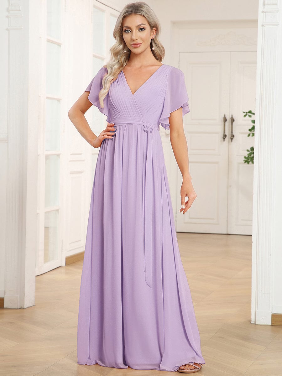 Schwarzes Maxikleid A-Linie, elegant, V-Ausschnitt, für Gala & Abendmode.