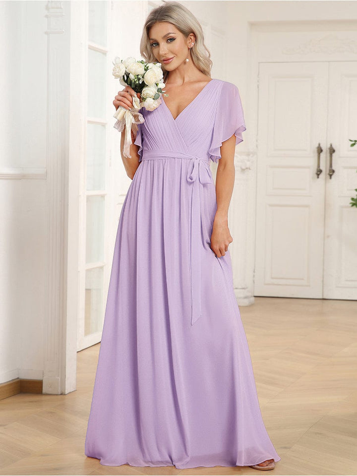 Schwarzes Damen Maxikleid A-Linie, festlich, für Hochzeiten & Gala.
