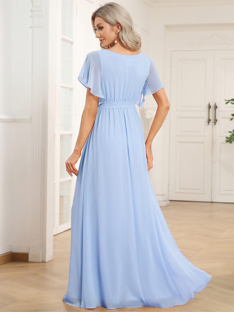 Festliches schwarzes Damenkleid A-Linie, Maxilänge, für Hochzeiten & Gala.
