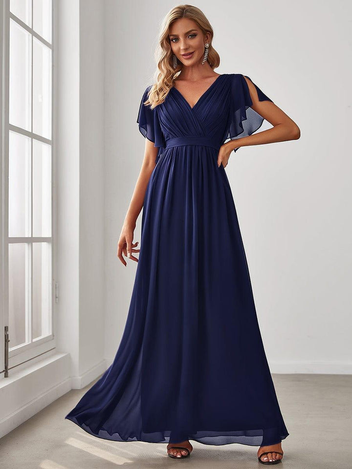 Damen A-Linie Abendkleid mintgrün, Maxilänge, elegant, für Brautjungfern & Gala.