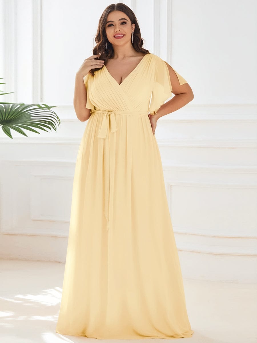 Schwarzes Maxikleid A-Linie, elegant, für Abendmode & Brautjungfern.