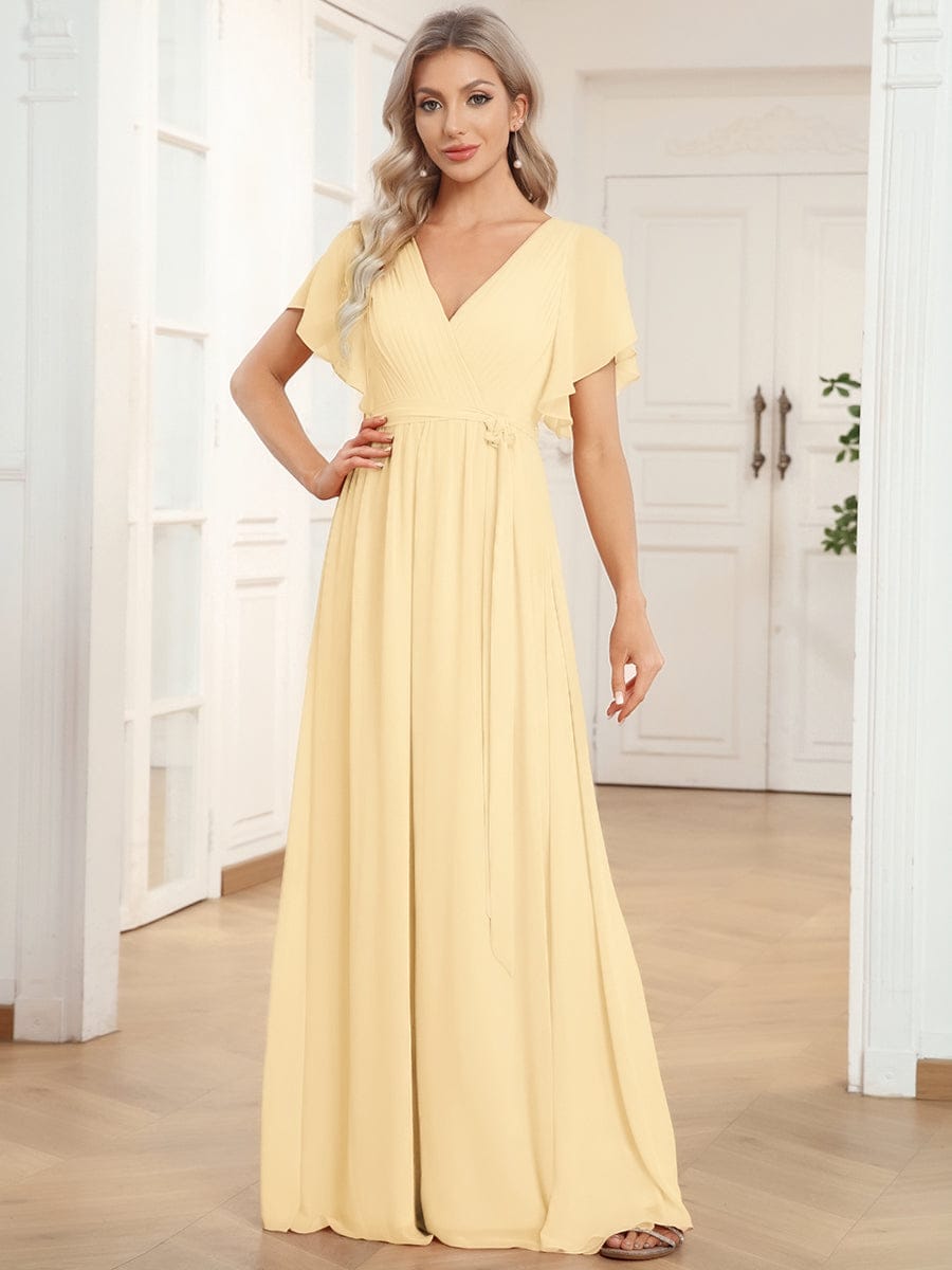 Schwarzes Maxikleid A-Linie, elegant, V-Ausschnitt, für festliche Anlässe.