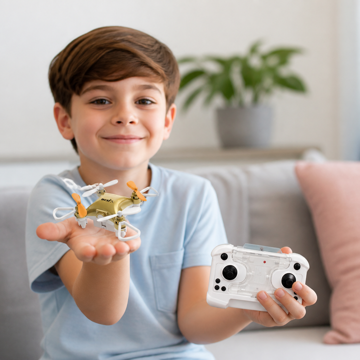 Mini-Drohne: Ferngesteuerter Stunt-Flieger für Kinder. Ideal als Lernspielzeug & Indoor-Spielzeug.