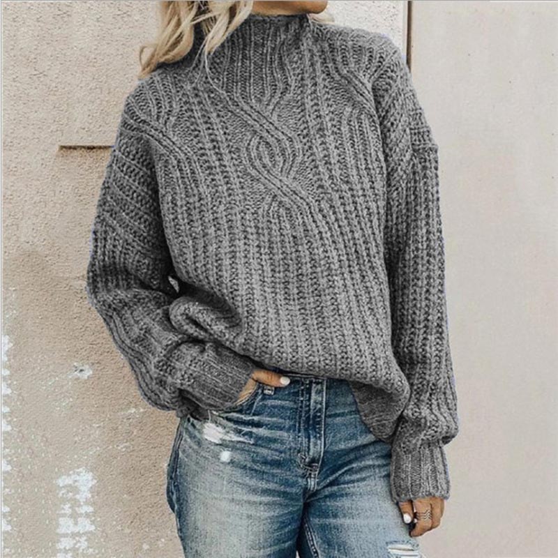 Bequemer Damen Winterpullover aus weichem Strick. Eleganter Langarmpullover als wärmendes Oberteil für kalte Tage.
